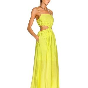 SIMKHAI Amora Maxi Dress in Lime, NWT, M
$325 $553 Size: M